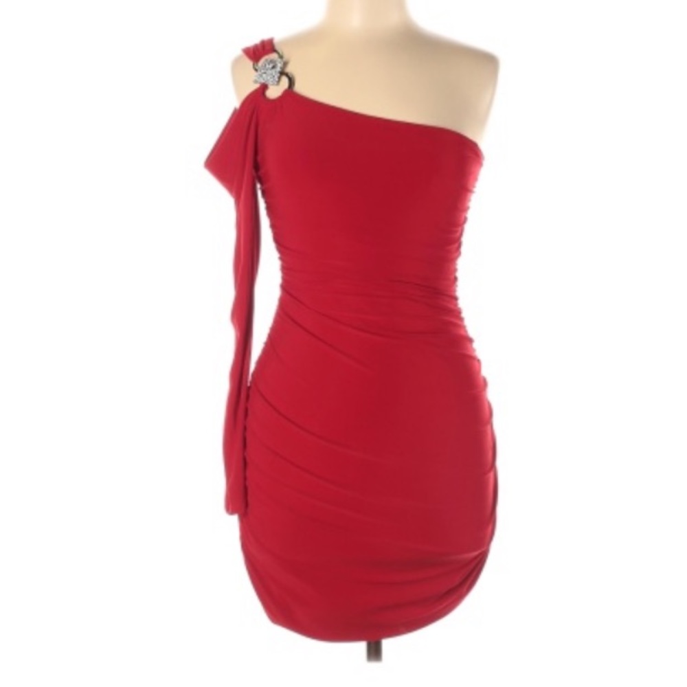 Women’s red dress